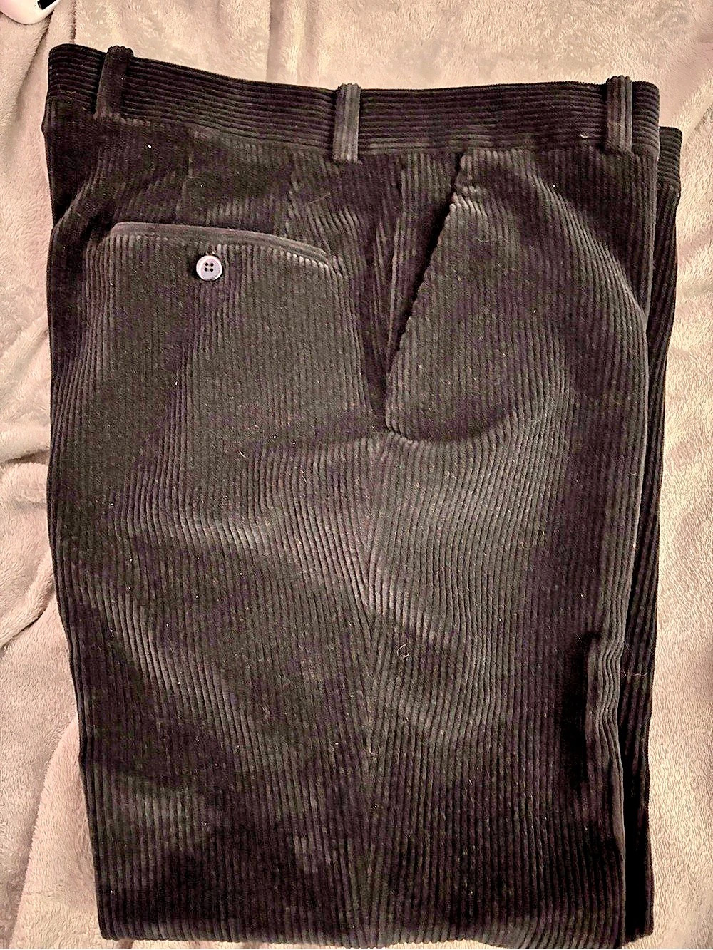 Gala Men's Black Corduroy Pants Waist 34x27
